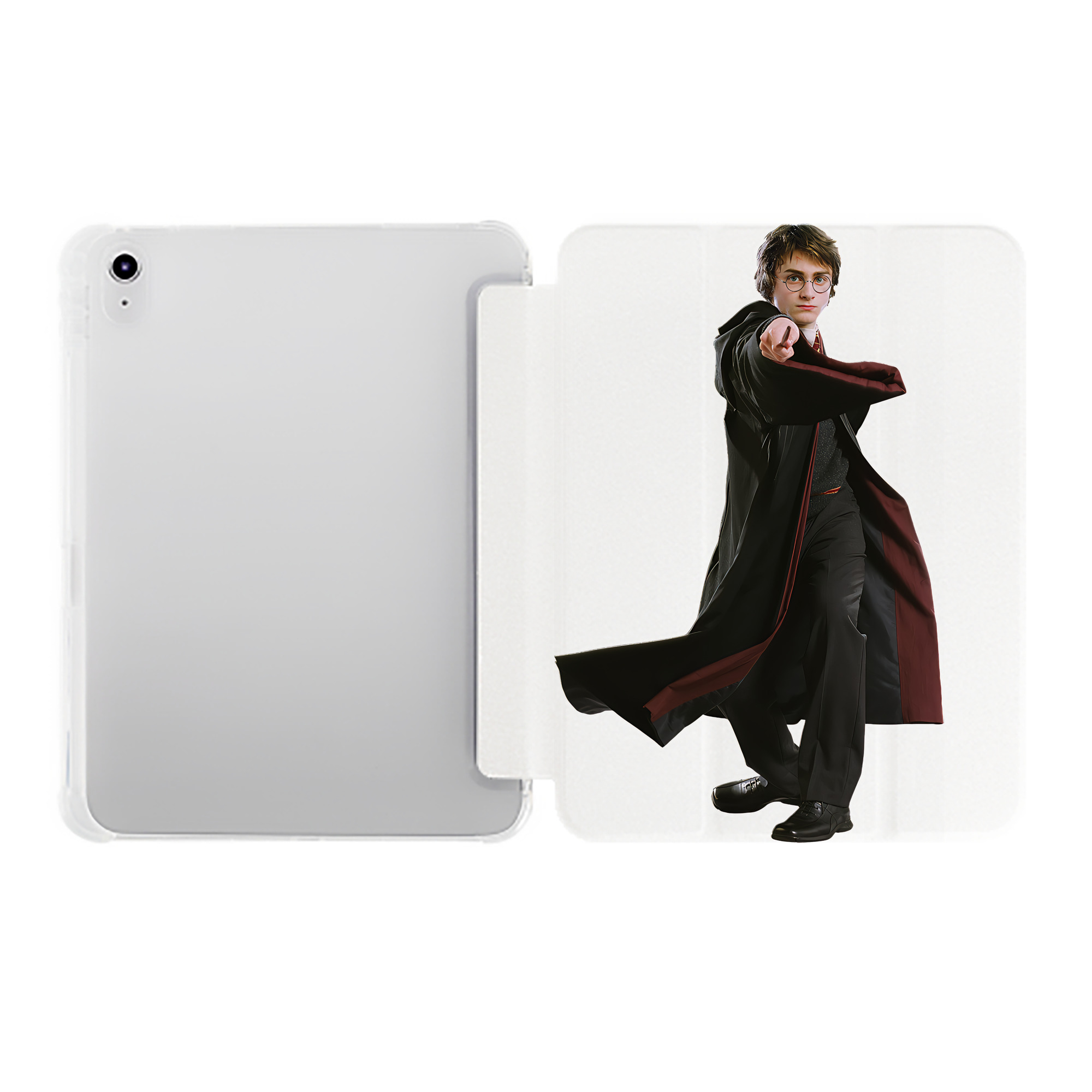 （画像用） Harry Potter ハリー・ポッターシリーズ IPad ケース ペン収納付き 三つ折りスタンド PUレザー×シリコン 対応機種9.5/10.5/10.9インチ